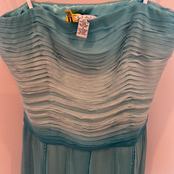 Laundry by Shelli Segal Cocktail dress 100% silk chiffon. WORN ONCE - Picture 3 of 5